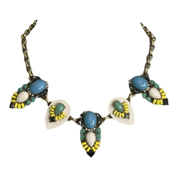 J.Crew Bib Style Statement Necklace Mixed Stone. 💖HP💖 - Picture 6 of 6